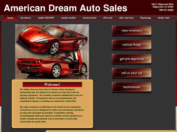 www.americandreamautosales.com