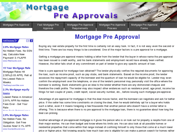 www.mortgagepreapprovals.net