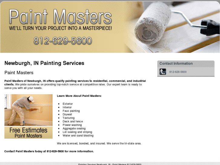 www.paintmastersevansville.com