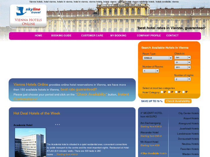 www.viennahotelsonline.com