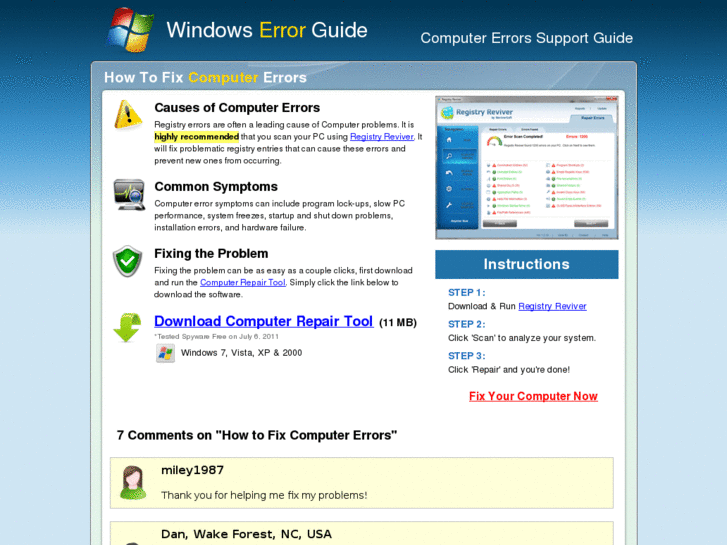 www.windowserrorguide.com