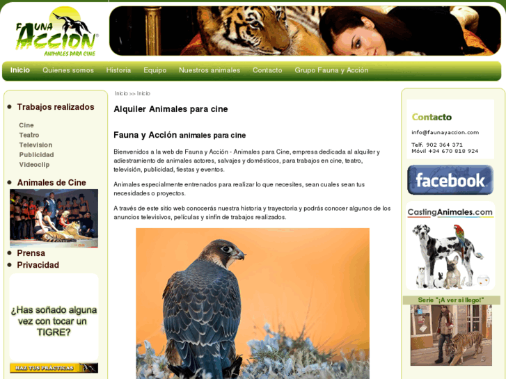 www.animalesparacine.com