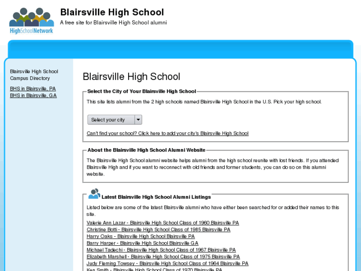 www.blairsvillehighschool.com