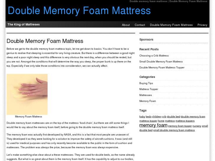 www.doublememoryfoammattress.co.uk