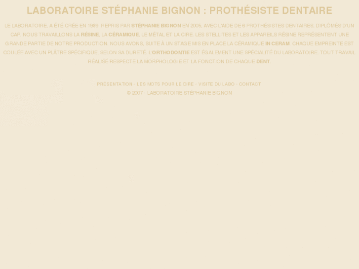 www.laboratoire-stephanie-bignon.com