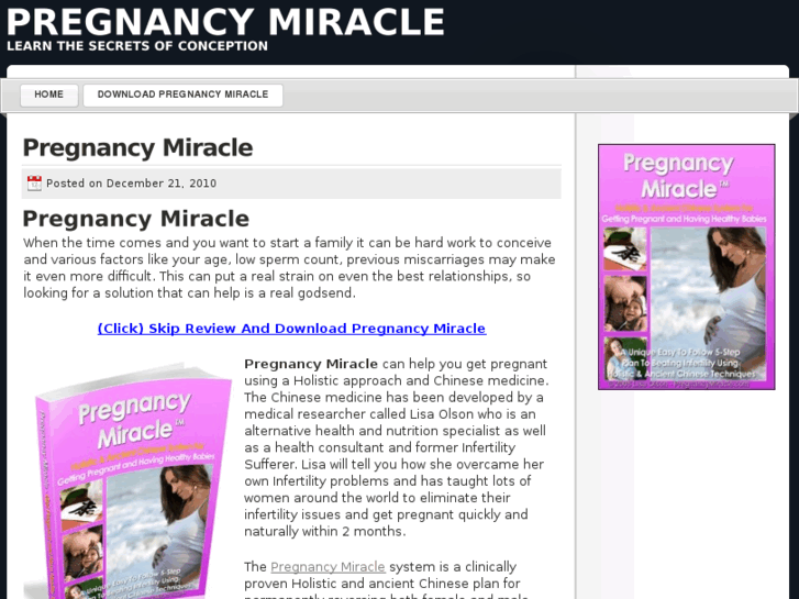 www.pregnancymiraclereviewer.net