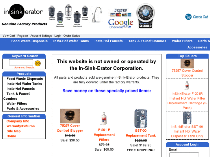 www.insinkeratorparts.com