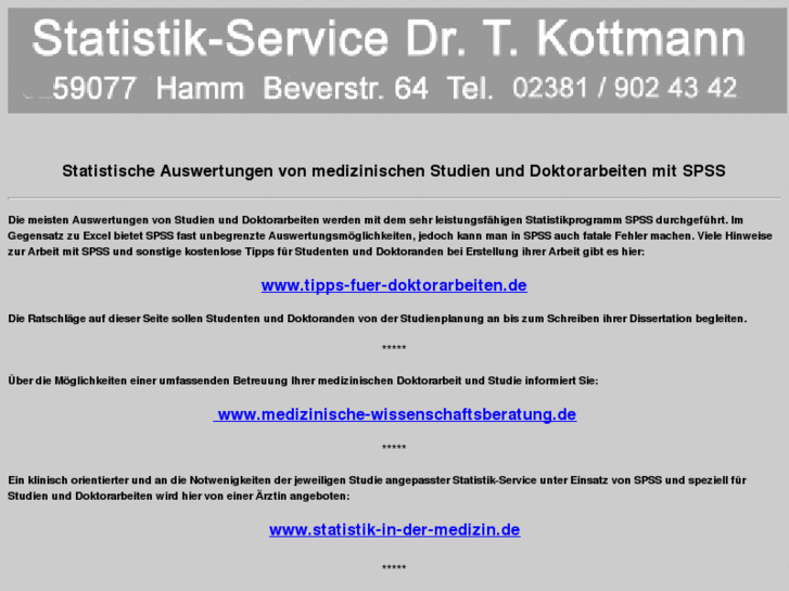 www.medizinische-statistik.info