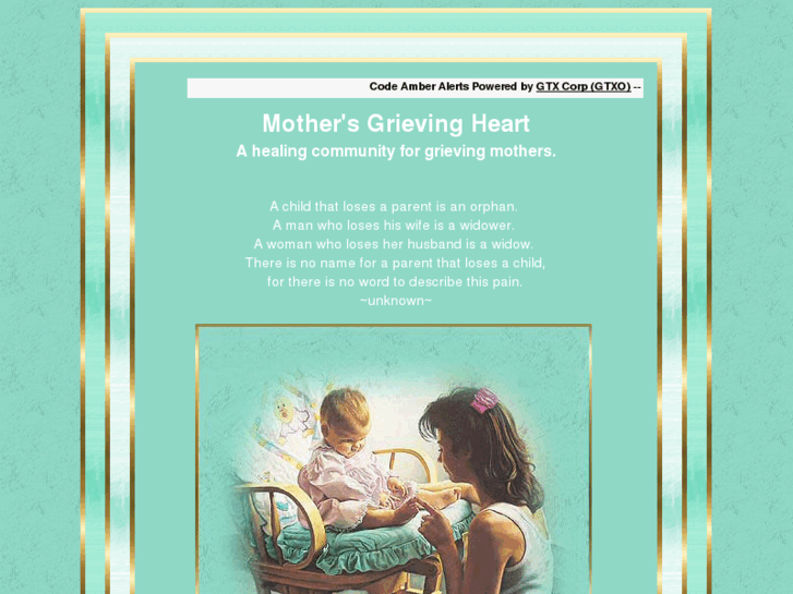 www.mothersgrievingheart.org