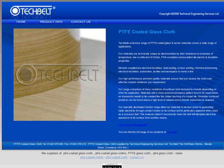 www.ptfecoatedglasscloth.com