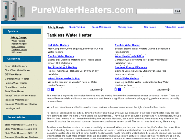 www.purewaterheaters.com