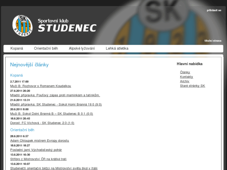 www.skstudenec.cz