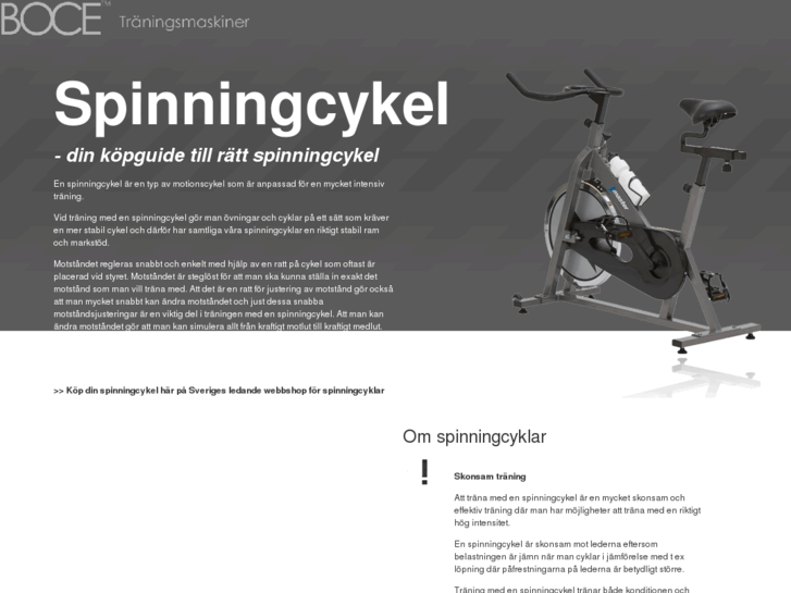 www.spinningcykel.nu