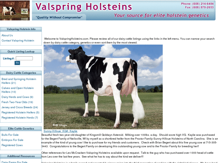 www.valspringholsteins.com