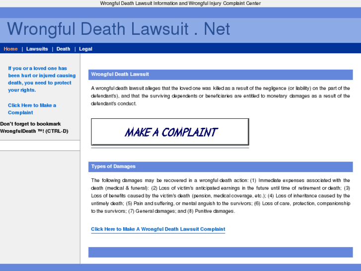 www.wrongfuldeathlawsuit.net