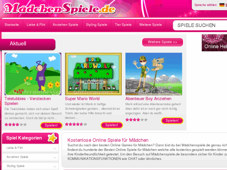 www.maedchenspiele.de