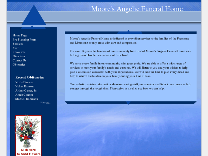 www.mooresangelicfuneralhome.com