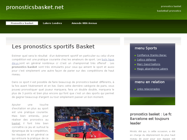 www.pronosticsbasket.net