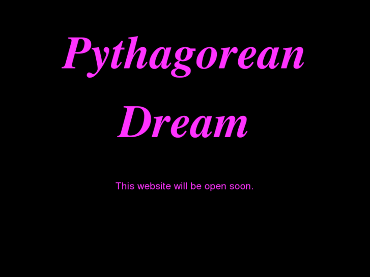 www.pythagoreandream.com