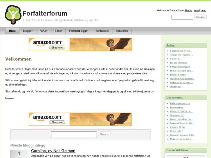 www.forfatterforum.com