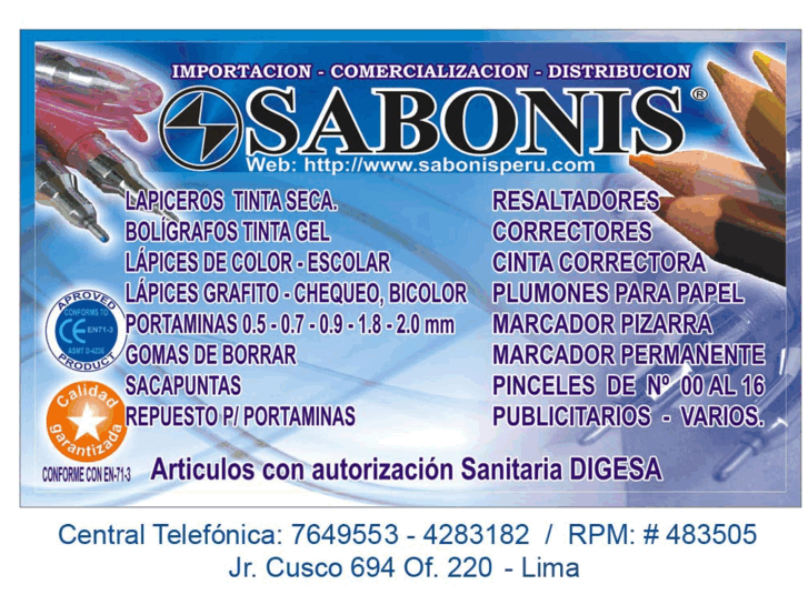 www.sabonisperu.com