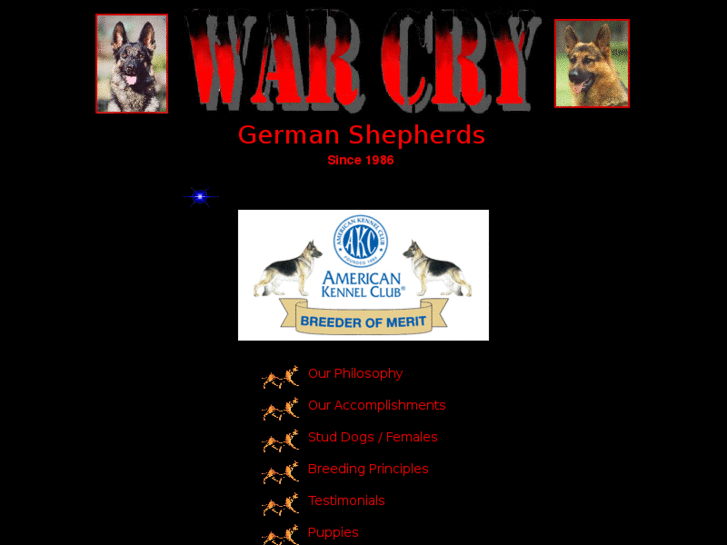 www.warcrygermanshepherds.com