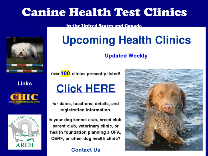 www.caninehealthclinics.org