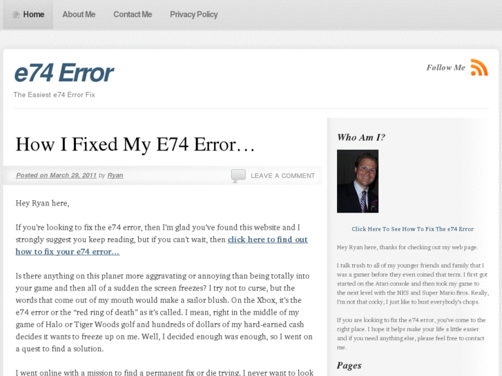 www.e74error.net