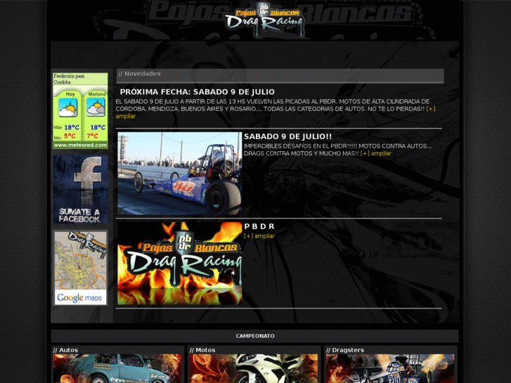 www.pajasblancasdragracing.com