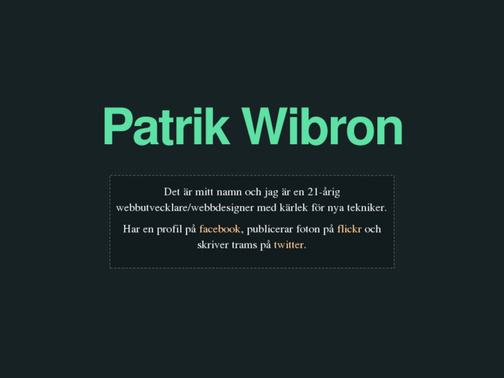 www.patrikwibron.se