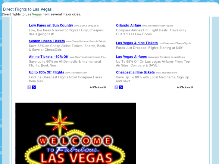 www.directflightstolasvegas.com