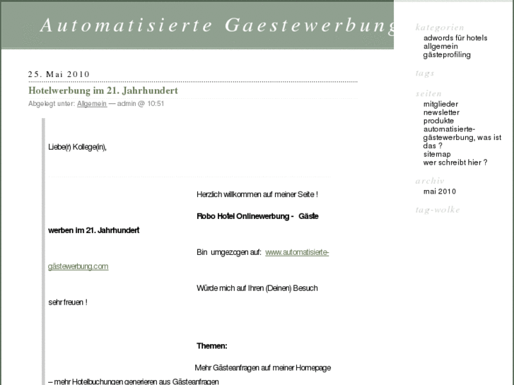 www.automatisierte-gaestewerbung.com