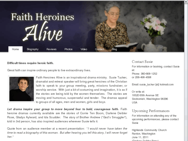 www.faithheroinesalive.com