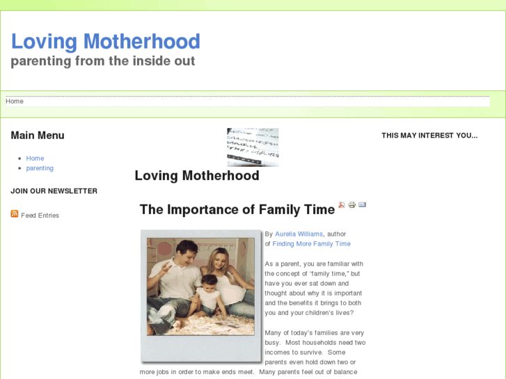 www.lovingmotherhood.com