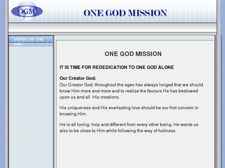 www.onegodmission.com