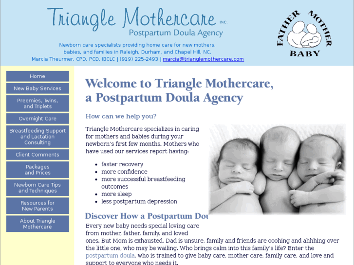 www.trianglemothercare.com