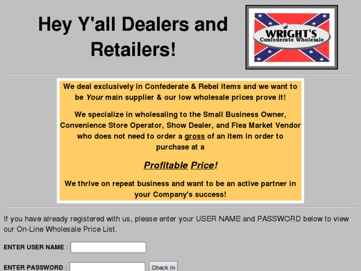 www.wrightsconfederatewholesale.com