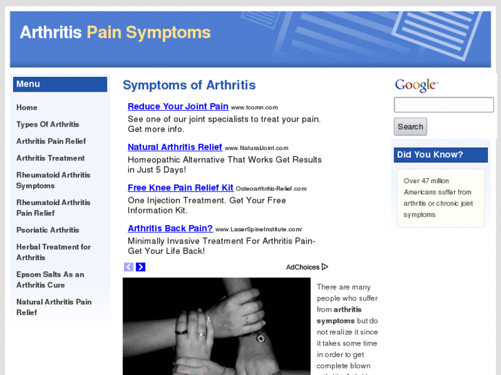 www.arthritispainsymptoms.com