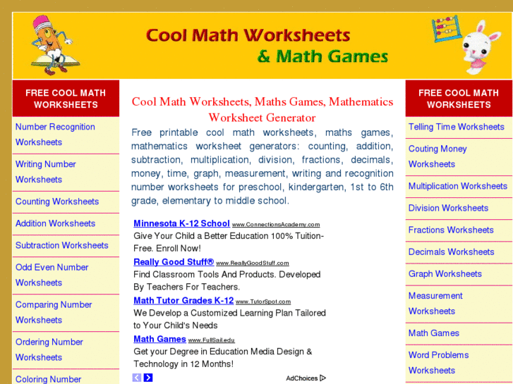 www.coolmathworksheets.com