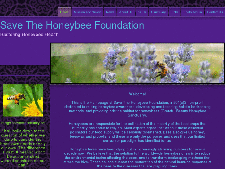 www.honeybeesanctuary.org