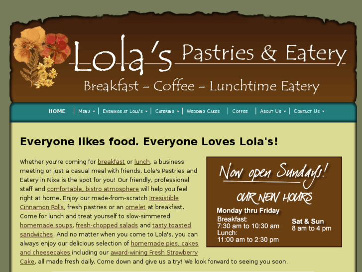 www.lolaspastriesandeatery.com