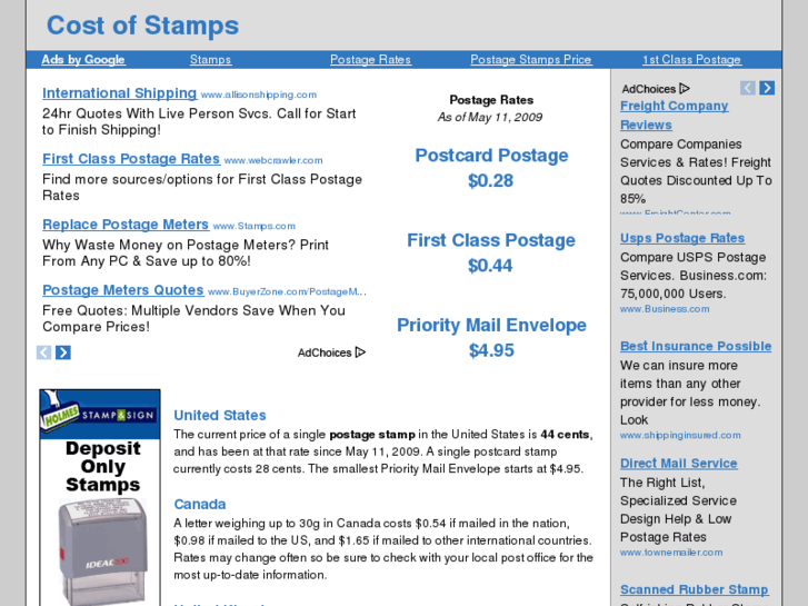 www.costofstamps.org