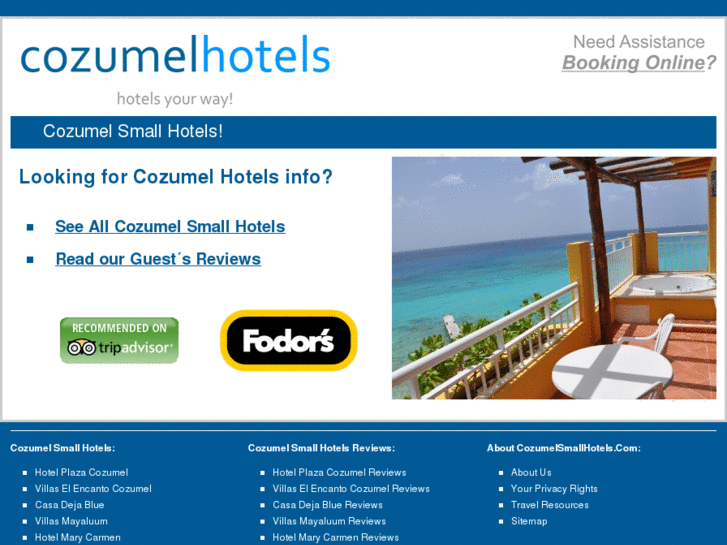 www.cozumelsmallhotels.com