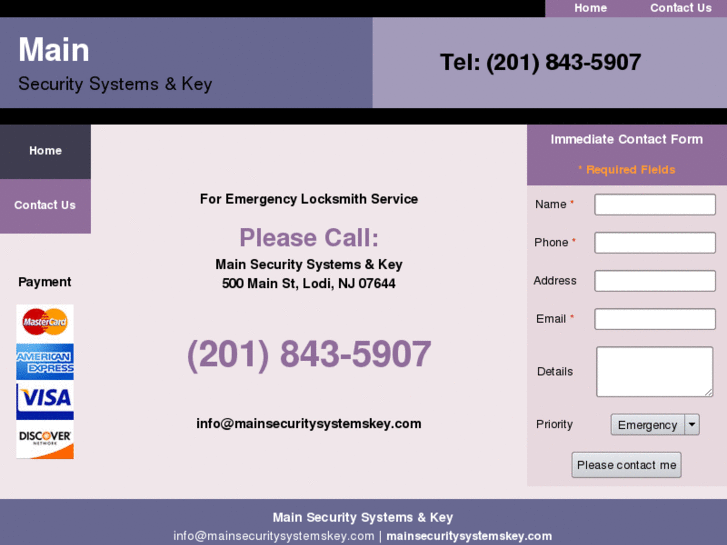 www.mainsecuritysystemskey.com