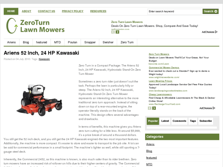 www.zeroturn-lawnmowers.com