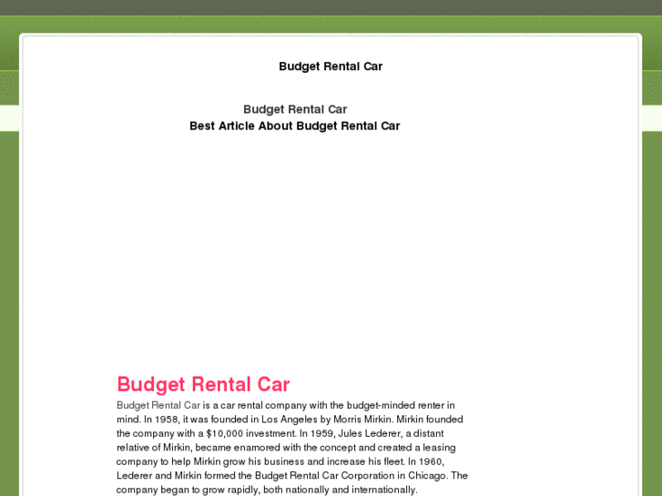 www.budgetrentalcar.org