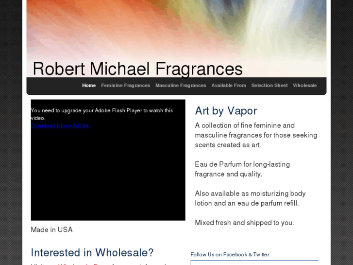 www.robertmichaelfragrances.com