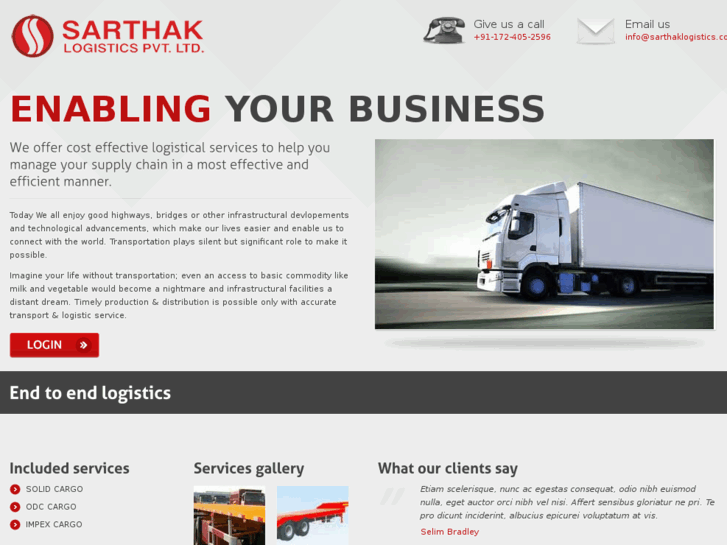 www.sarthaklogistics.com