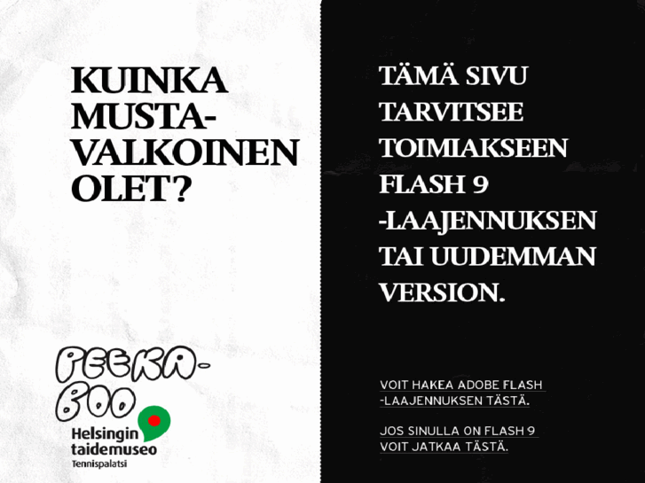 www.kuinkamustavalkoinenolet.com