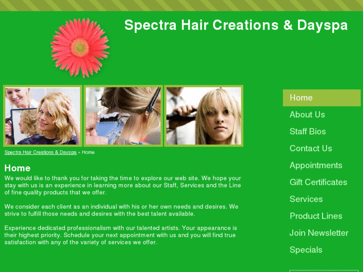 www.spectrahaircreations.com